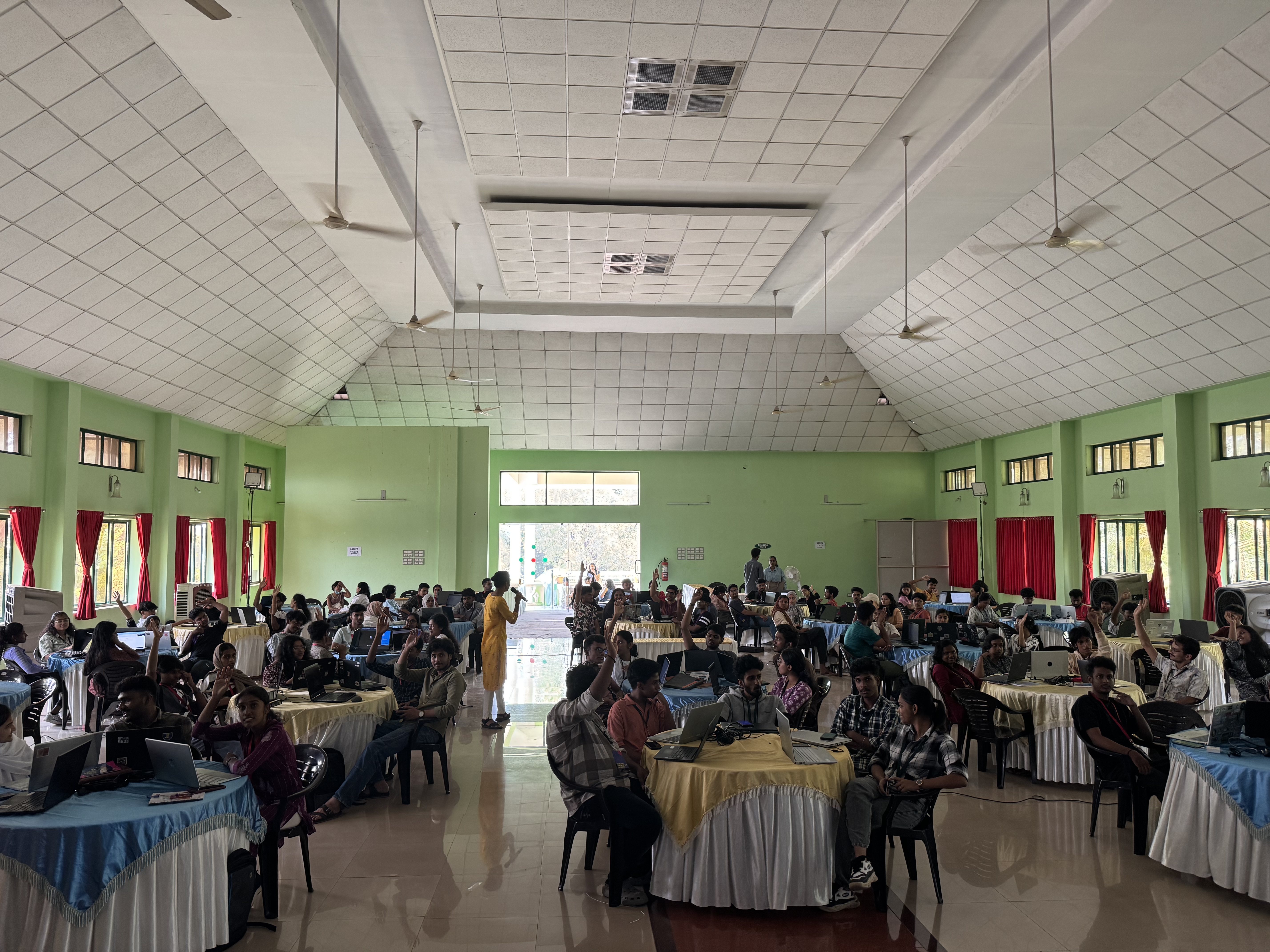 Group photo of students and facilitators at Kochi camp